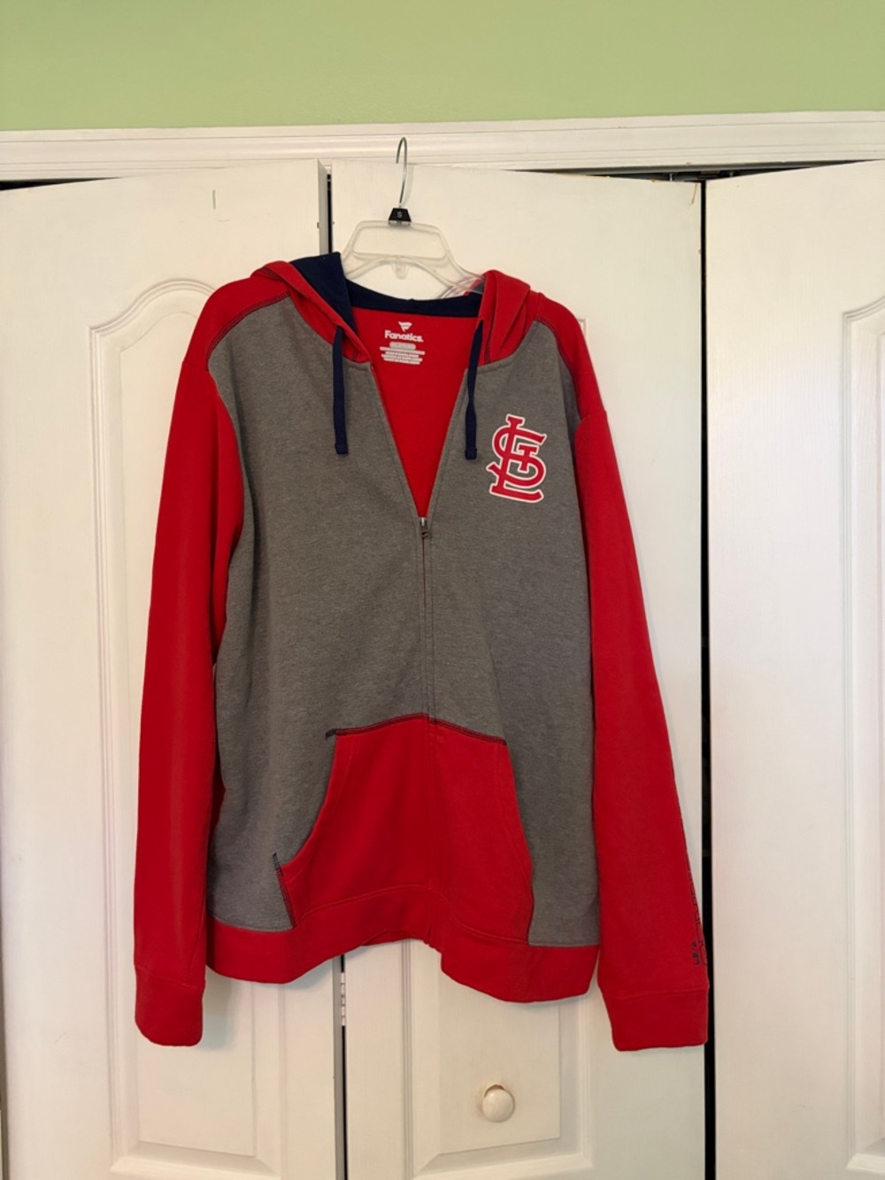 Fanatics Red & Gray St. Louis Cardinals Full-Zip Hoodie